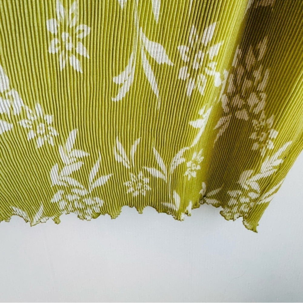 Sincerely Jules lime green tropical floral pattern maxi dress size small - Picture 7 of 9
